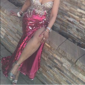 Alyce Paris Pink Sequin Dress